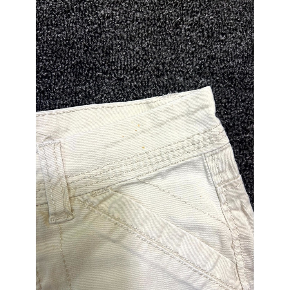 UNIONBAY Chino Shorts Womens Size 5 White Cotton Stretch Utility High Waisted - Picture 7 of 11